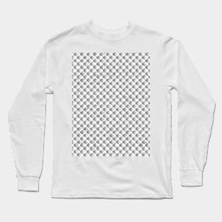 gray and white cube, pattern Long Sleeve T-Shirt